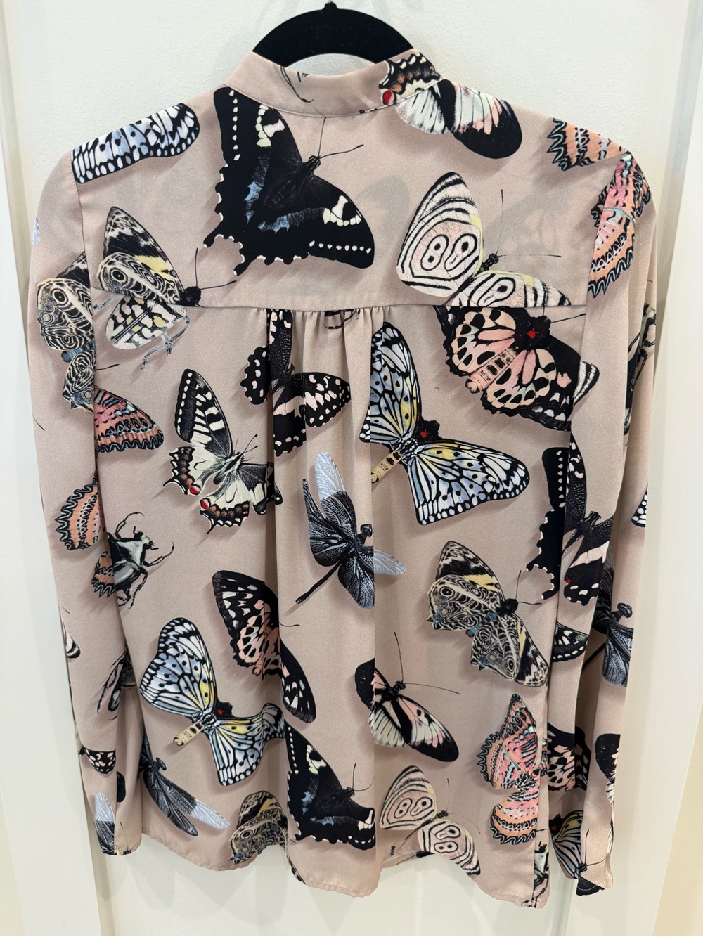 Reiss Nouela Butterfly-Print Blouse - Picture 3 of 3